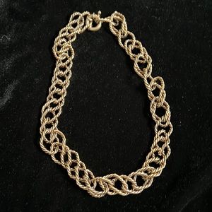 Burnished gold necklace